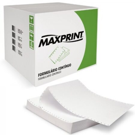 Formulário contínuo 2 vias razão Maxprint