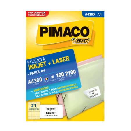 Etiqueta Adesiva Laser Pimaco