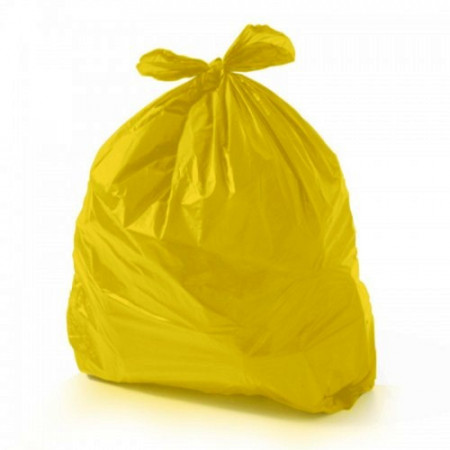 Saco de lixo amarelo Ecoplan